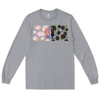 Heather Grey gothic girl and colorful girl best friends with Long Sleeve Tee - TumblerDesignByShophia