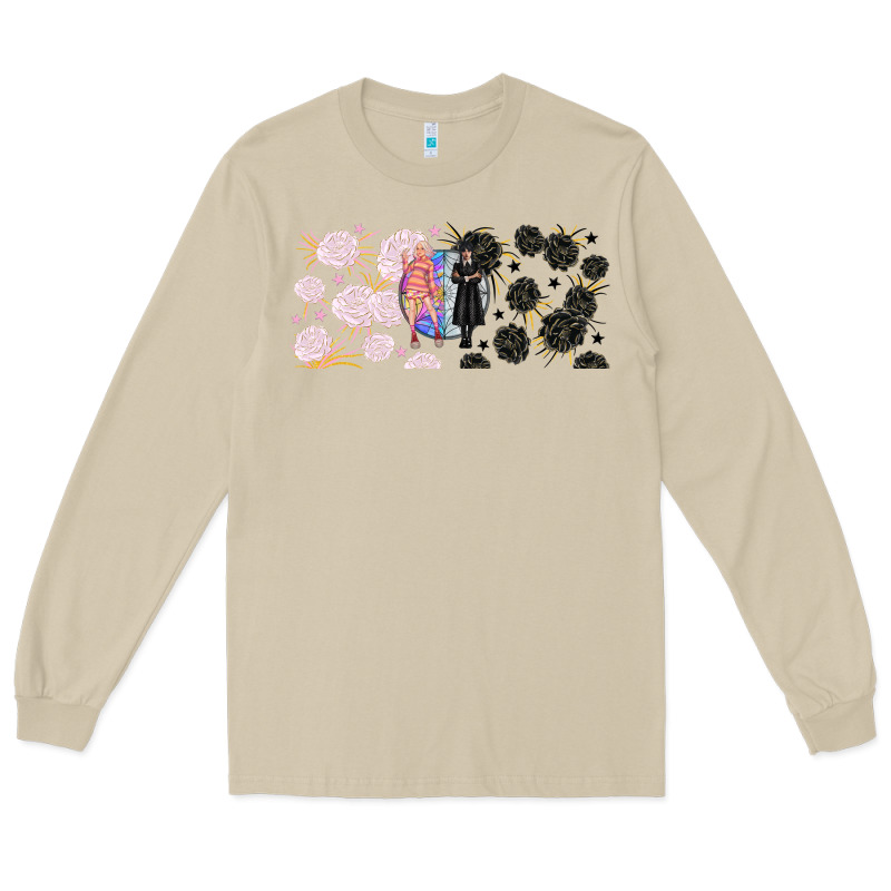 Gothic Girl And Colorful Girl Best Friends With Long Sleeve Tee by TumblerDesignByShophia | Teevron
