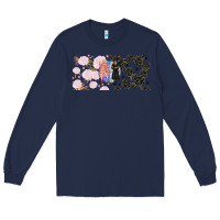 Navy gothic girl and colorful girl best friends with Long Sleeve Tee - TumblerDesignByShophia