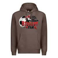 Coffee little brother biggest fan soccer Premium Hoodie - FaDigitalArtStudio