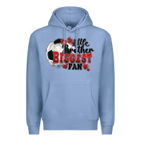 Colony Blue little brother biggest fan soccer Premium Hoodie - FaDigitalArtStudio