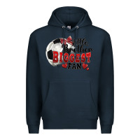 Navy little brother biggest fan soccer Premium Hoodie - FaDigitalArtStudio