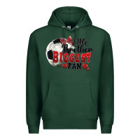 Sports Green little brother biggest fan soccer Premium Hoodie - FaDigitalArtStudio