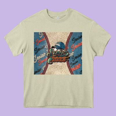 Senior Baseball 2023 Heavy Core Tee Designed By Nancycooperartshop