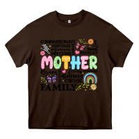 Chocolate Brown retro mother Heavy Core Tee - JahusDesignShop