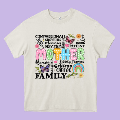 Retro Mother Heavy Core Tee Designed By Jahusdesignshop