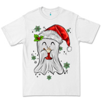 White merry christmas ghost Premium Tee - MaliasSmallBusiness
