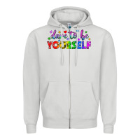 Dove Grey Western Dare To Be Yourself LGBTQ Zipper Hoodie - BundleAndBundleShop