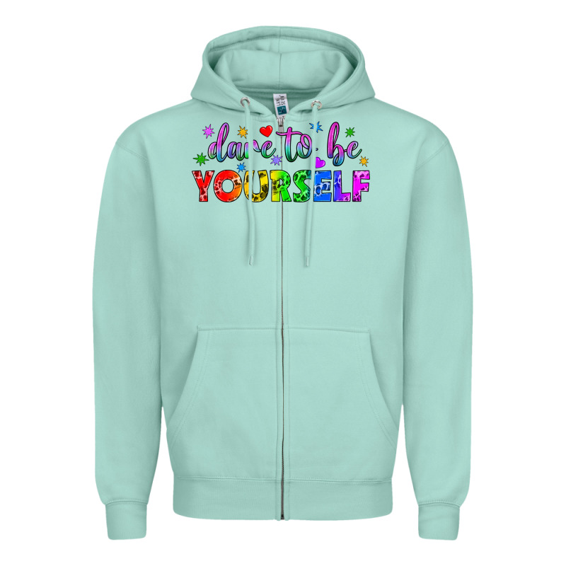 Western Dare To Be Yourself Lgbtq Zipper Hoodie by BundleAndBundleShop | Teevron