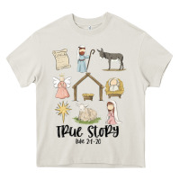 Cream true story Heavy Core Tee - MaliasSmallBusiness