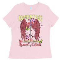 Bubblegum Pink romantasy book club Ladies Tee - MaliasSmallBusiness