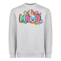 Heather Grey Western Mama Easter Heavyweight Sweatshirt - CowGirlArtShop