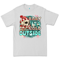 Dove Grey baby its cold outside skeleton Premium Tee - MaliasSmallBusiness