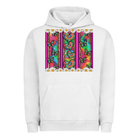 Pigment Lunar Rock tie dye hearts and butterfly with flowers Urban Hoodie - Artiststas