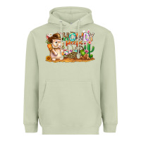 Matcha Easter Howdy Peeps Bunny Heavyweight Hoodie - CowhideDigitalArt
