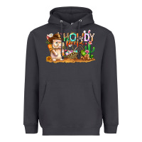 Smoke Easter Howdy Peeps Bunny Heavyweight Hoodie - CowhideDigitalArt
