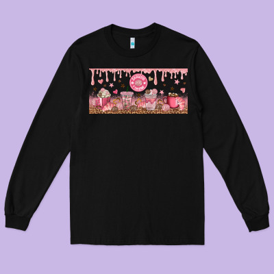 Cafecito Y Chisme Long Sleeve Tee Designed By Tumblerdesignbyshophia