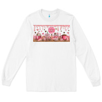 White Cafecito y Chisme Long Sleeve Tee - TumblerDesignByShophia