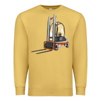 Antique Gold Forklift Premium Sweatshirt - LillyAllenDesigns