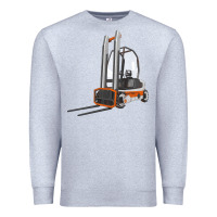 Heather Grey Forklift Premium Sweatshirt - LillyAllenDesigns