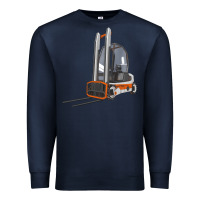 Navy Forklift Premium Sweatshirt - LillyAllenDesigns
