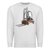 Oatmeal Heather Forklift Premium Sweatshirt - LillyAllenDesigns