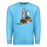 Ocean Blue Forklift Premium Sweatshirt - LillyAllenDesigns