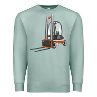Seafoam Forklift Premium Sweatshirt - LillyAllenDesigns