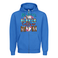 True Royal My Favorite Player Calls Me Mom Zipper Hoodie - BundleAndBundleShop