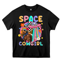 Black space cowgirl Heavy Core Tee - MaliasSmallBusiness