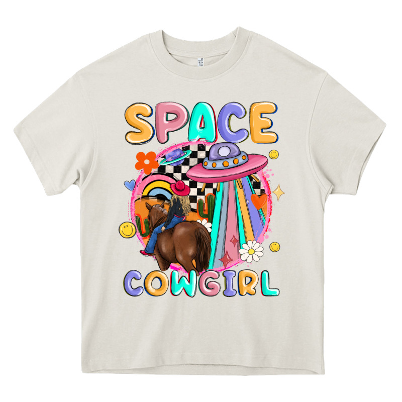 Space Cowgirl Heavy Core Tee by MaliasSmallBusiness | Teevron