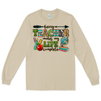Mushroom being a teacher makes my life complete Long Sleeve Tee - RanaPortraitStore