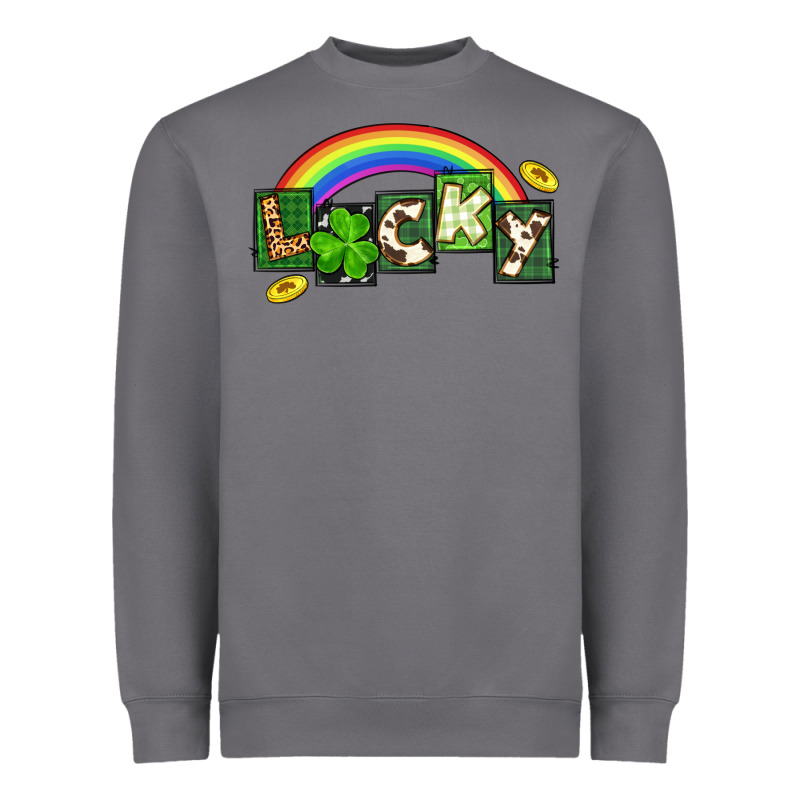 Lucky St. Patrick's Day Heavyweight Sweatshirt by CowGirlArtShop | Teevron