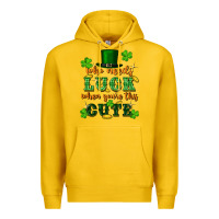 Lemon who needs luck when youre this cute st patricks Premium Hoodie - FaDigitalArtStudio