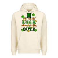 Tofu who needs luck when youre this cute st patricks Premium Hoodie - FaDigitalArtStudio
