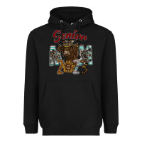 Black Senior Mom 2023 Heavyweight Hoodie - CowhideDigitalArt