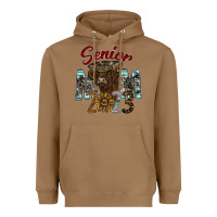 Toasted Coconut Senior Mom 2023 Heavyweight Hoodie - CowhideDigitalArt