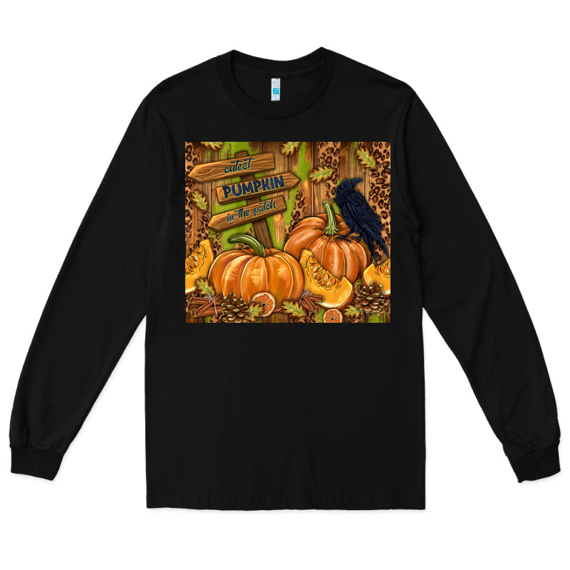 Cutest Pumpkin In The Patch Long Sleeve Tee by TumblerDesignByShophia | Teevron