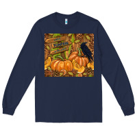 Navy cutest pumpkin in the patch Long Sleeve Tee - TumblerDesignByShophia