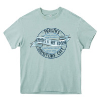 Arona frostys snowflake cafe Heavy Core Tee - MaliasSmallBusiness