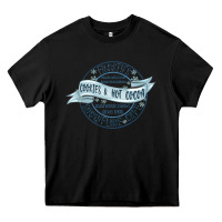 Black frostys snowflake cafe Heavy Core Tee - MaliasSmallBusiness