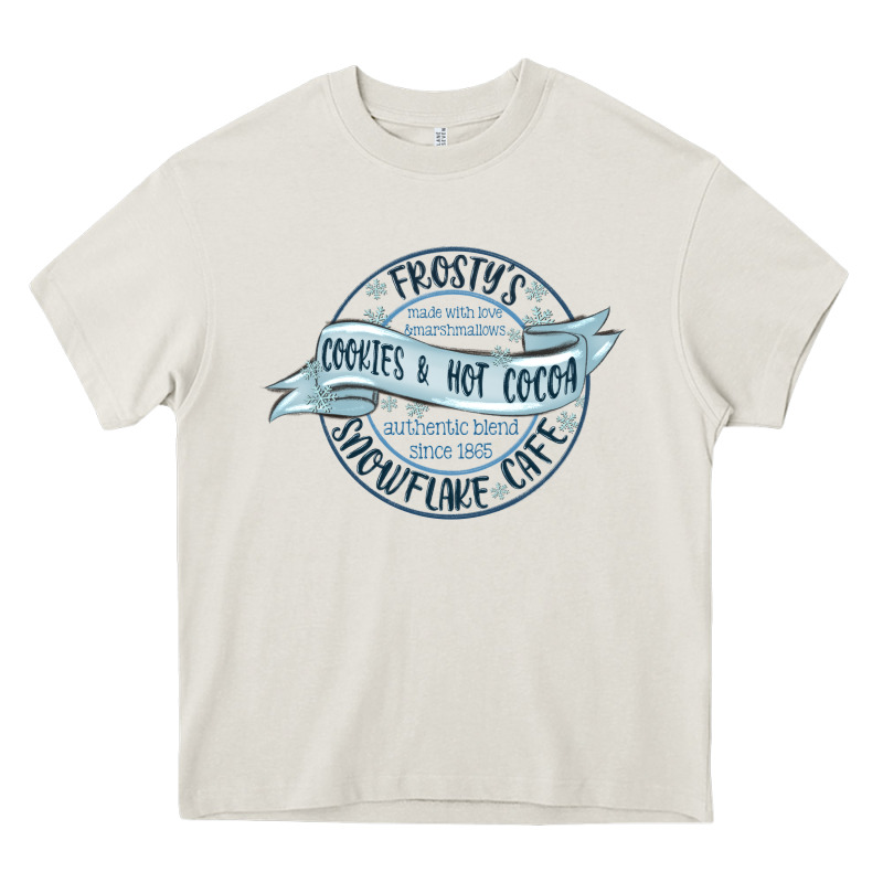 Frostys Snowflake Cafe Heavy Core Tee by MaliasSmallBusiness | Teevron