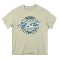 Mossy frostys snowflake cafe Heavy Core Tee - MaliasSmallBusiness
