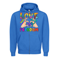 True Royal Love Is Freedom Zipper Hoodie - BundleAndBundleShop
