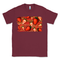 Burgundy Strawberry Background Classic Tee - Bettercallsaul