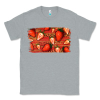 Heather Grey Strawberry Background Classic Tee - Bettercallsaul