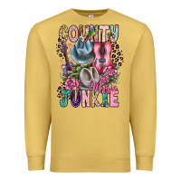Antique Gold country music junkie Premium Sweatshirt - CowhideDigitalArt