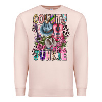 Pale Pink country music junkie Premium Sweatshirt - CowhideDigitalArt