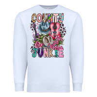 White country music junkie Premium Sweatshirt - CowhideDigitalArt