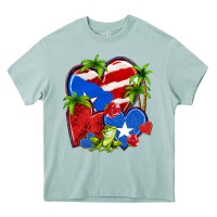 Arona puerto rico hearts Heavy Core Tee - NancyCooperArtShop